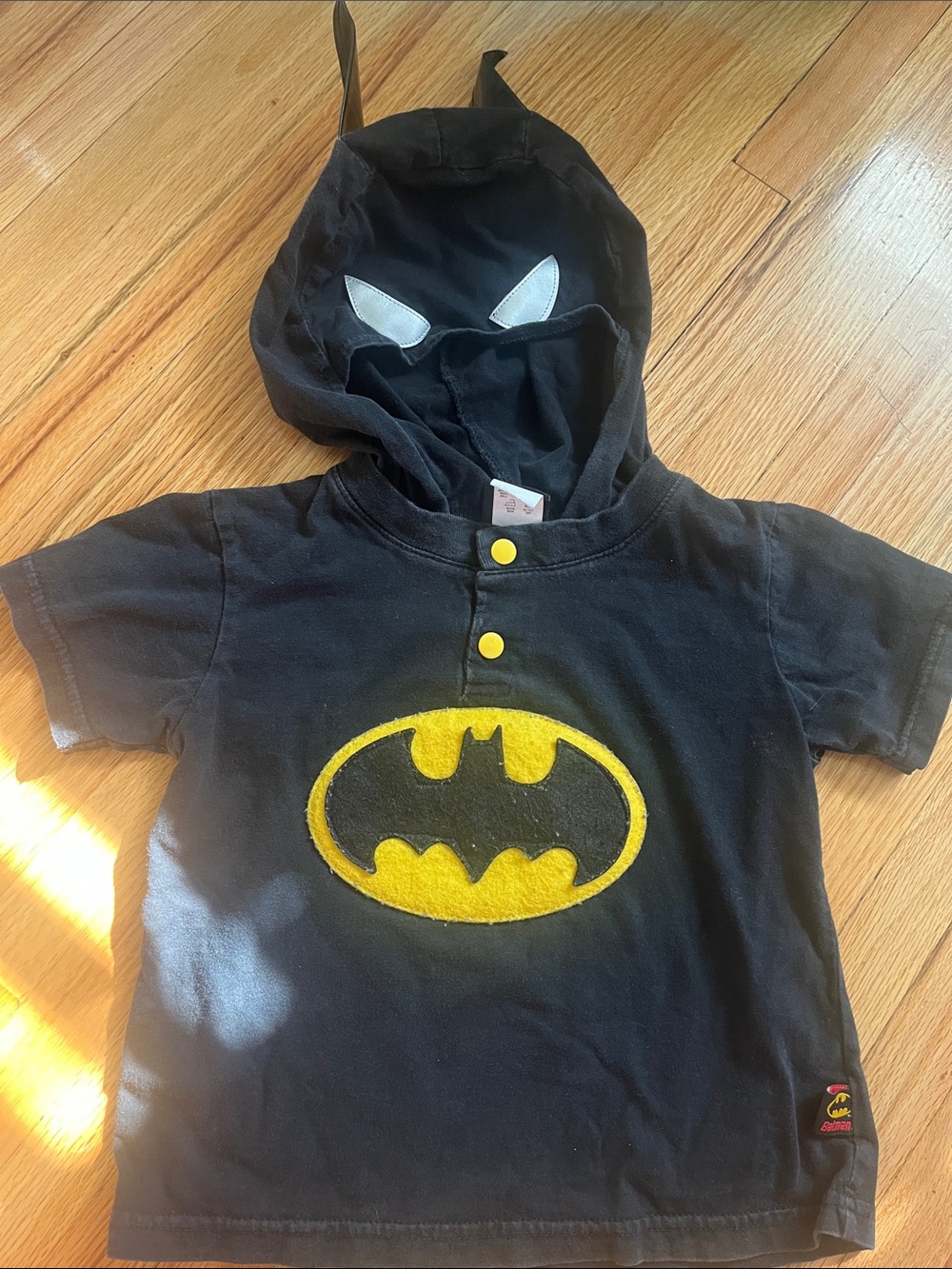 Batman t-shirt with hood